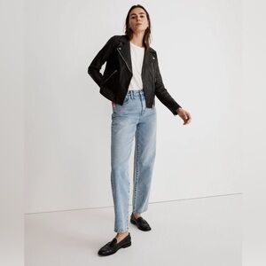 Madewell The Washed Leather Motorcycle Jacket